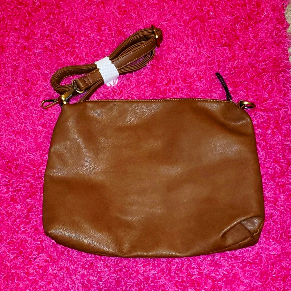 Brown Leather Crossbody Purse